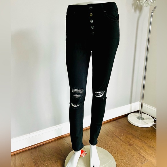 PAIGE Margot Ankle Raw Hem Skinny Jeans - Picture 2 of 10